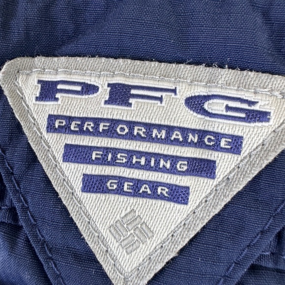 COLUMBIA SPORTSWEAR PFG Dark Blue Nylon Midi Outdoor Skirt / Waist 22 in - Picture 2 of 16